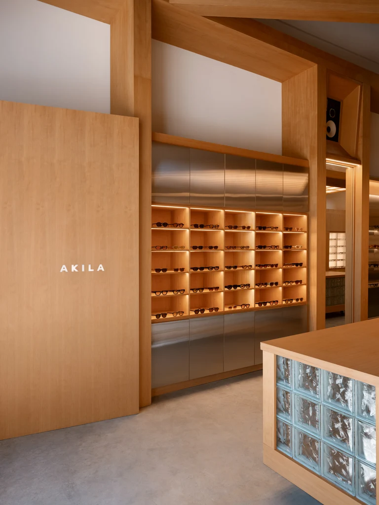 AKILA Eyewear retail interior