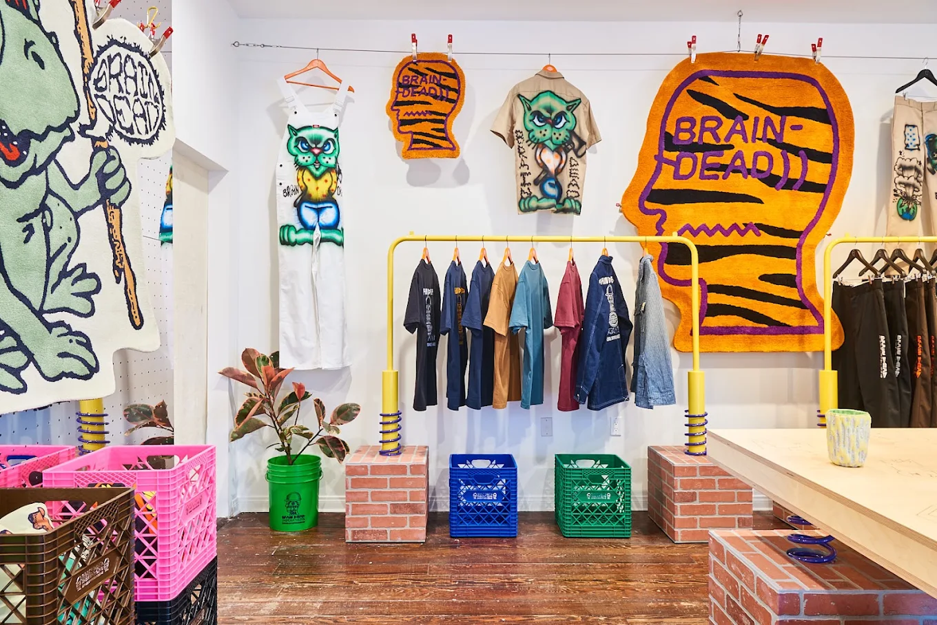 Interior of the Brain Dead Fabrications retail room